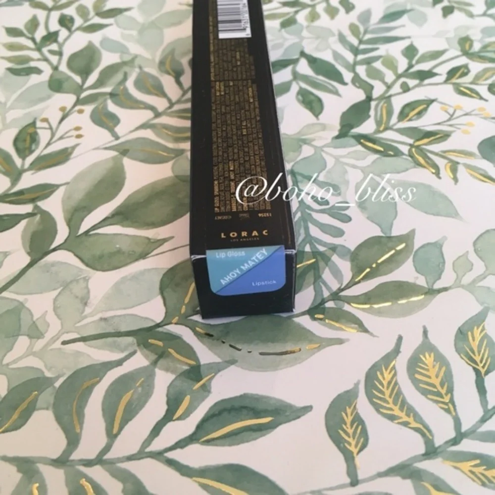 LORAC | Pirates of the Caribbean Ahoy-matey Lipstick Lipgloss Duo Blue NWT